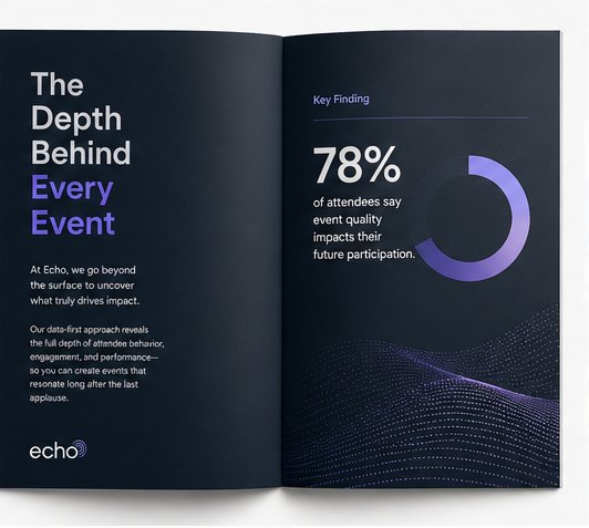 EchoDepth Events post-event report &mdash; The Depth Behind Every Event, 78% of attendees say event quality impacts their future participation